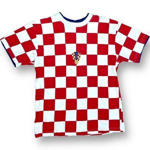 Valentino Red and White Checkered Tee